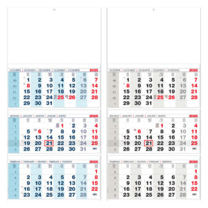 CALENDARIO CARTA TRITTICO CON SPIRALE