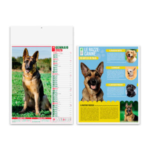 CALENDARIO CARTA MENSILE CANI E GATTI
