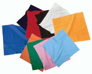 BANDANA COTONE TINTA UNITA MISURA 50X50