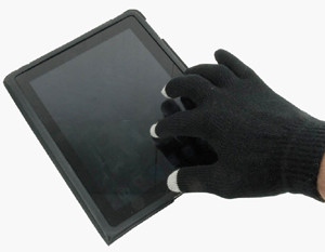 COPPIA GUANTI PER TOUCHSCREEN DA UOMO