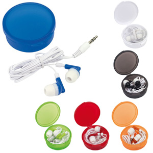 AURICOLARI CUFFIE CON CUSTODIA IN ABS