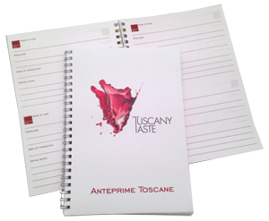 QUADERNO DA DEGUSTAZIONE IN CARTONCINO