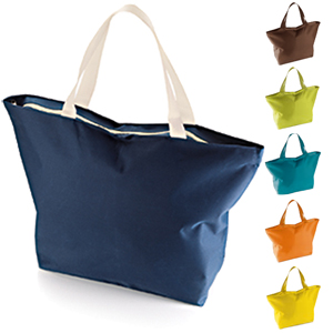 BORSA MARE POLIESTERE CON MANICI E ZIP