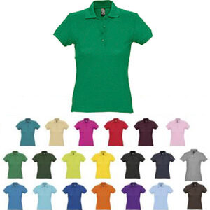 POLO DONNA COTONE 170gr COLORATA