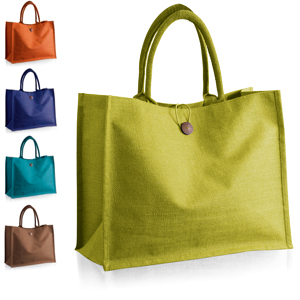 BORSA MARE IN JUTA IMPERMEABILIZZATA