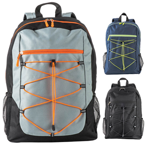 ZAINO IMBOTTITO CON ELASTICI FRONTALI