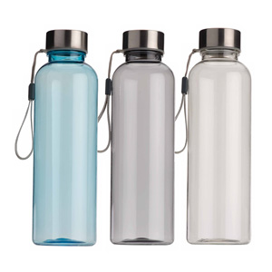 Borraccia in tritan con tappo in acciaio