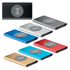 Power bank wireless in alluminio