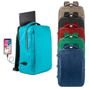 ZAINO PORTA PC IN RPET CON USCITA USB