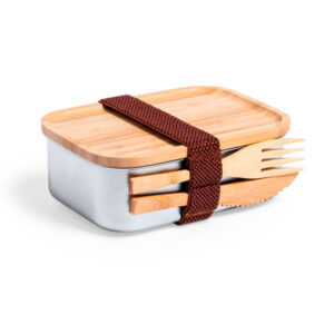 Porta pranzo acciaio e bambu