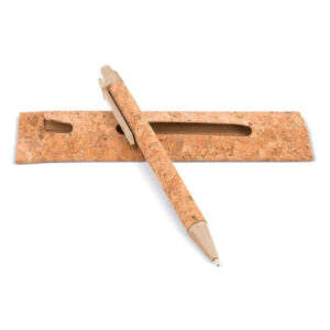 Penna in sughero con custodia