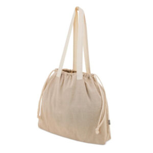 SHOPPER COTONE RICICLATO CON CORDINO